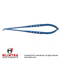 Potts Style Scissors Flat handle,short fine blades 60° angle,20.3cm